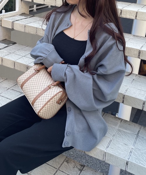 WEGO（ウィゴー）の「WEGO/【WEB限定】2WAYボリュームスリーブカラーカーディガン（カーディガン/ボレロ・レディース・ホワイト/ブラック/サックスブルー/ピンク/グリーン/ダークオレンジ・FREE）」の12枚目の写真