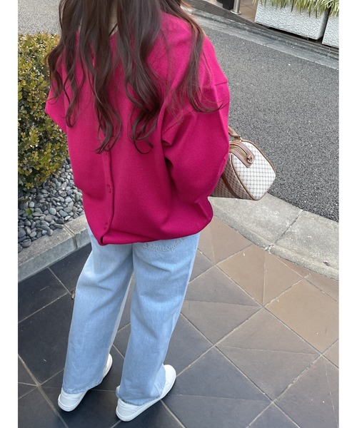 WEGO（ウィゴー）の「WEGO/【WEB限定】2WAYボリュームスリーブカラーカーディガン（カーディガン/ボレロ・レディース・ホワイト/ブラック/サックスブルー/ピンク/グリーン/ダークオレンジ・FREE）」の13枚目の写真