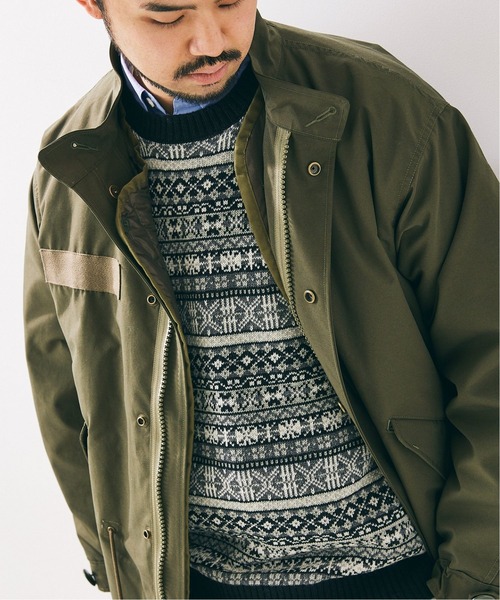 417 EDIFICE（フォーワンセブンエディフィス）の「WOOLLEN ノルディックセーター（ニット/セーター・メンズ・ホワイト/ブラック・SMALL/MEDIUM/LARGE）」の12枚目の写真