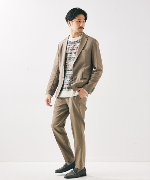 417 EDIFICE（フォーワンセブンエディフィス）の「WOOLLEN ノルディックセーター（ニット/セーター・メンズ・ホワイト/ブラック・SMALL/MEDIUM/LARGE）」の4枚目の写真