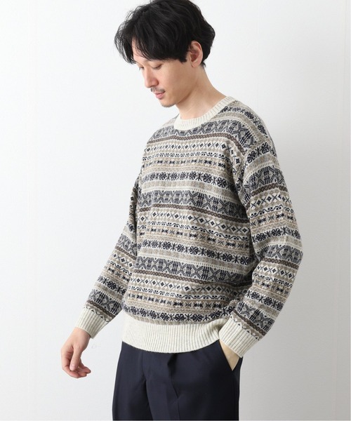 417 EDIFICE（フォーワンセブンエディフィス）の「WOOLLEN ノルディックセーター（ニット/セーター・メンズ・ホワイト/ブラック・SMALL/MEDIUM/LARGE）」の13枚目の写真