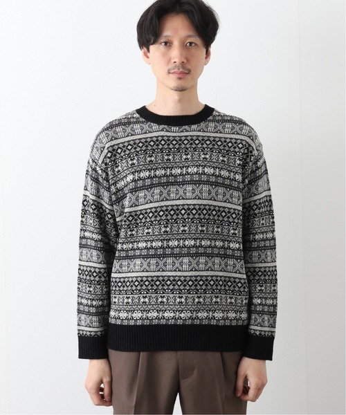 417 EDIFICE（フォーワンセブンエディフィス）の「WOOLLEN ノルディックセーター（ニット/セーター・メンズ・ホワイト/ブラック・SMALL/MEDIUM/LARGE）」の16枚目の写真