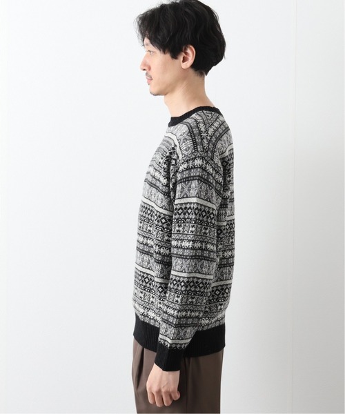 417 EDIFICE（フォーワンセブンエディフィス）の「WOOLLEN ノルディックセーター（ニット/セーター・メンズ・ホワイト/ブラック・SMALL/MEDIUM/LARGE）」の17枚目の写真