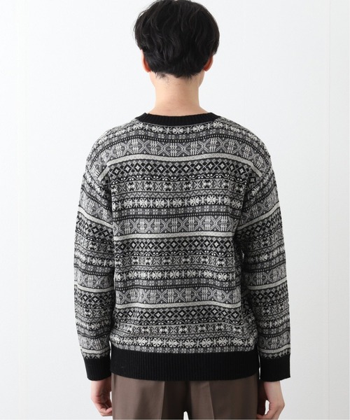 417 EDIFICE（フォーワンセブンエディフィス）の「WOOLLEN ノルディックセーター（ニット/セーター・メンズ・ホワイト/ブラック・SMALL/MEDIUM/LARGE）」の18枚目の写真