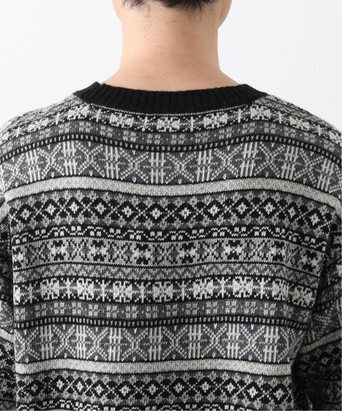 417 EDIFICE（フォーワンセブンエディフィス）の「WOOLLEN ノルディックセーター（ニット/セーター・メンズ・ホワイト/ブラック・SMALL/MEDIUM/LARGE）」の19枚目の写真