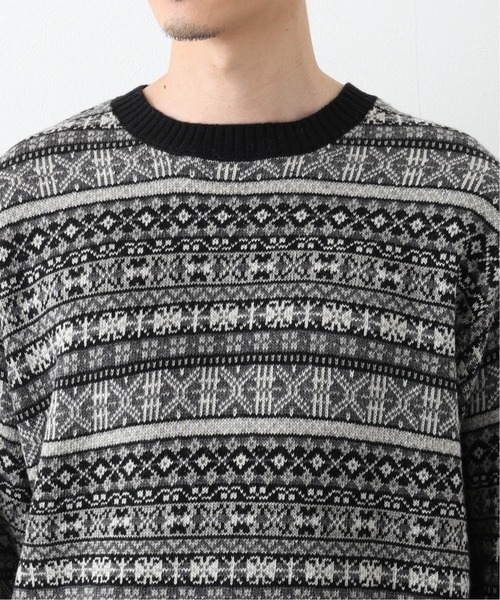 417 EDIFICE（フォーワンセブンエディフィス）の「WOOLLEN ノルディックセーター（ニット/セーター・メンズ・ホワイト/ブラック・SMALL/MEDIUM/LARGE）」の20枚目の写真