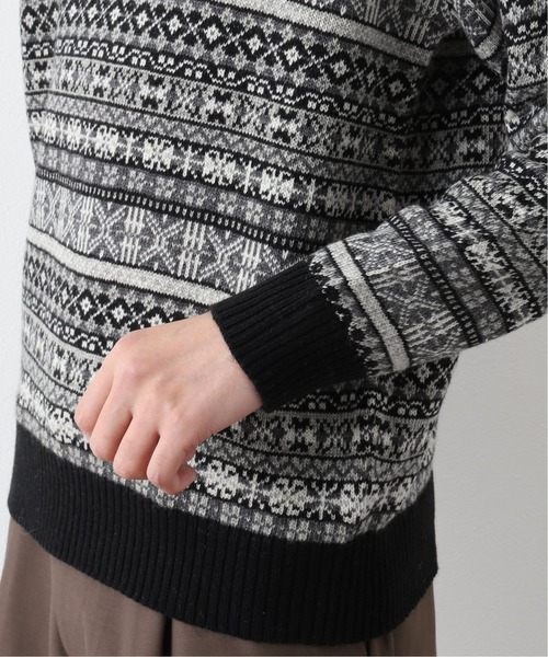 417 EDIFICE（フォーワンセブンエディフィス）の「WOOLLEN ノルディックセーター（ニット/セーター・メンズ・ホワイト/ブラック・SMALL/MEDIUM/LARGE）」の22枚目の写真