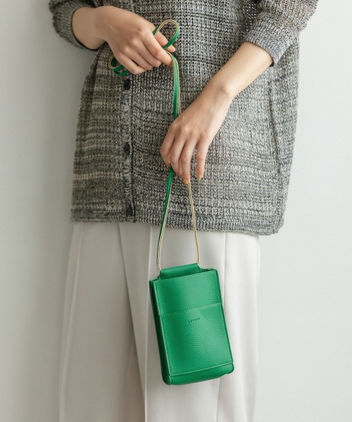 LEPSIM（レプシィム）の「【ゼロかる】スマホショルダー[2022春夏]　259939（ショルダーバッグ・レディース・アイボリー/ブラック/ブルー/グレイッシュベージュ/グリーン・ONE SIZE）」の4枚目の写真