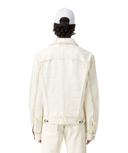 【新品】ディズニー　デニムジャケット　ホワイト Wrangler（ラングラー）の「Wrangler: 別注 ホワイト G