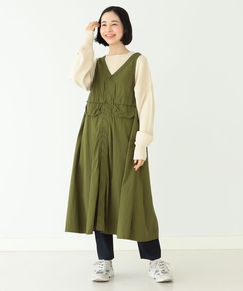 Beams Boy ナイロン タッサー C 1 ノースリーブ ワンピース ワンピース Beams Boy ビームスボーイ のファッション通販 Zozotown
