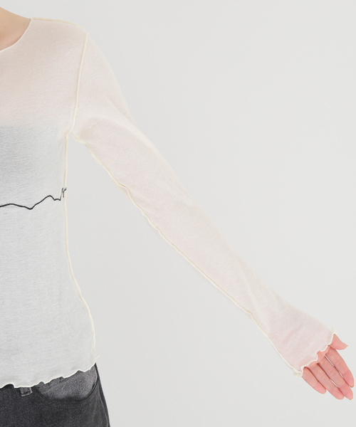 Baserange ベースレンジ TABBYS STAR LONG SLEEVE Tabbys Star Long Sleeve Tee in Assortment | Fine organic