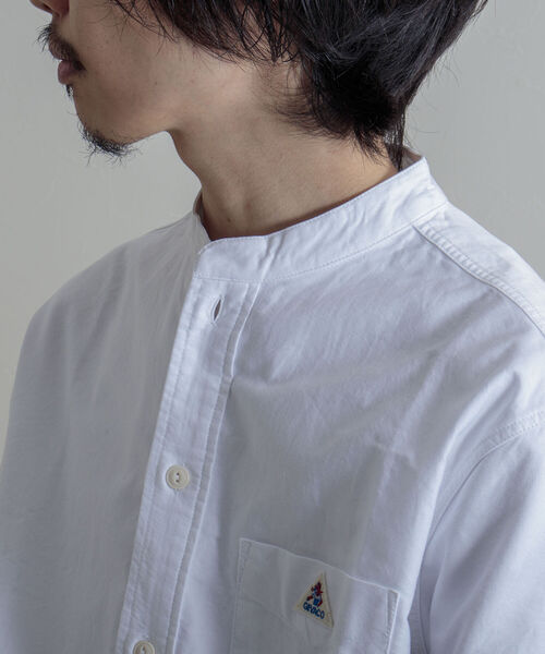 GEVACO（ゲバコ）の「【GEVACO/ゲバコ】バンドカラーOX 半袖シャツ（シャツ/ブラウス・メンズ・ホワイト/サックスブルー/ホワイト系その他・SMALL/MEDIUM/LARGE）」の6枚目の写真