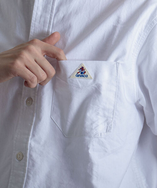 GEVACO（ゲバコ）の「【GEVACO/ゲバコ】バンドカラーOX 半袖シャツ（シャツ/ブラウス・メンズ・ホワイト/サックスブルー/ホワイト系その他・SMALL/MEDIUM/LARGE）」の7枚目の写真