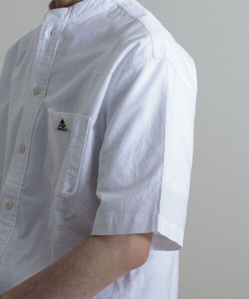 GEVACO（ゲバコ）の「【GEVACO/ゲバコ】バンドカラーOX 半袖シャツ（シャツ/ブラウス・メンズ・ホワイト/サックスブルー/ホワイト系その他・SMALL/MEDIUM/LARGE）」の10枚目の写真