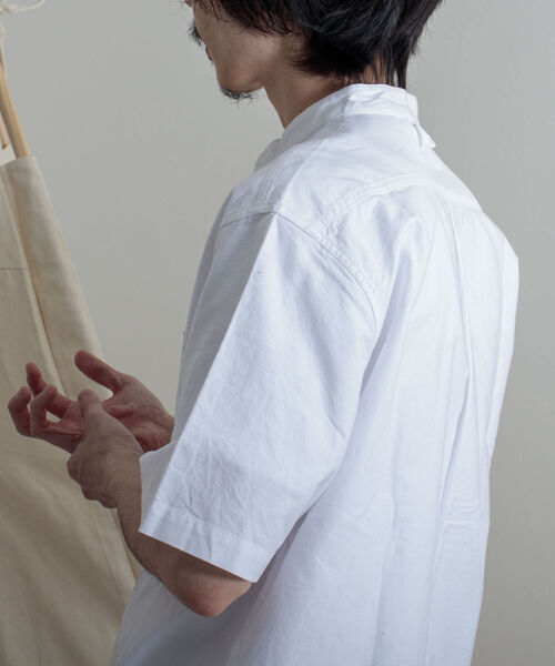 GEVACO（ゲバコ）の「【GEVACO/ゲバコ】バンドカラーOX 半袖シャツ（シャツ/ブラウス・メンズ・ホワイト/サックスブルー/ホワイト系その他・SMALL/MEDIUM/LARGE）」の12枚目の写真