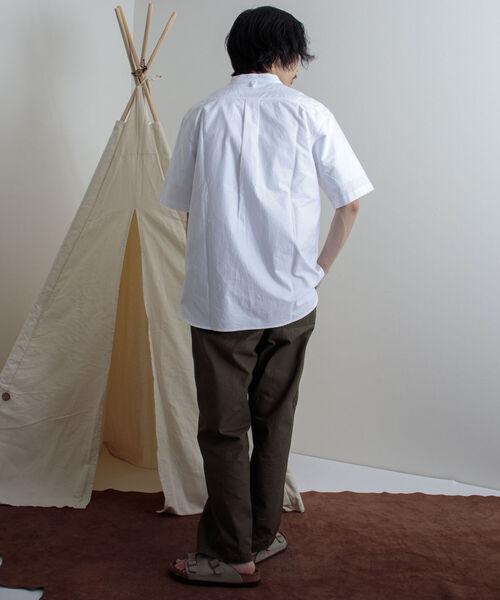 GEVACO（ゲバコ）の「【GEVACO/ゲバコ】バンドカラーOX 半袖シャツ（シャツ/ブラウス・メンズ・ホワイト/サックスブルー/ホワイト系その他・SMALL/MEDIUM/LARGE）」の14枚目の写真