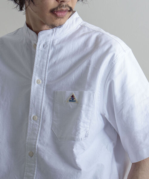 GEVACO（ゲバコ）の「【GEVACO/ゲバコ】バンドカラーOX 半袖シャツ（シャツ/ブラウス・メンズ・ホワイト/サックスブルー/ホワイト系その他・SMALL/MEDIUM/LARGE）」の16枚目の写真