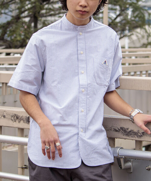 GEVACO（ゲバコ）の「【GEVACO/ゲバコ】バンドカラーOX 半袖シャツ（シャツ/ブラウス・メンズ・ホワイト/サックスブルー/ホワイト系その他・SMALL/MEDIUM/LARGE）」の19枚目の写真