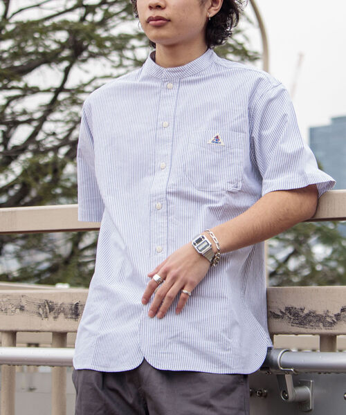 GEVACO（ゲバコ）の「【GEVACO/ゲバコ】バンドカラーOX 半袖シャツ（シャツ/ブラウス・メンズ・ホワイト/サックスブルー/ホワイト系その他・SMALL/MEDIUM/LARGE）」の20枚目の写真