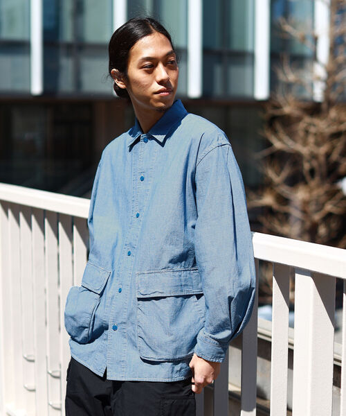 BEAMS（ビームス）の「BEAMS / バナナスリーブ シャツ（シャツ/ブラウス・メンズ・オリーブ/ブルー・SMALL/MEDIUM/LARGE/X-LARGE）」の2枚目の写真