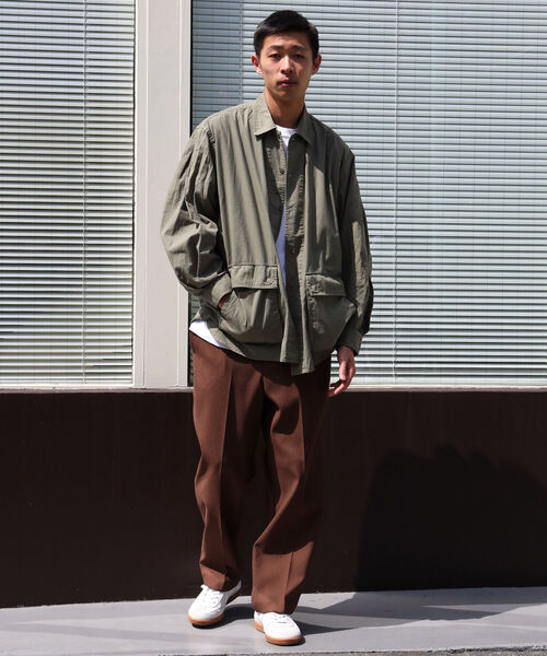 BEAMS（ビームス）の「BEAMS / バナナスリーブ シャツ（シャツ/ブラウス・メンズ・オリーブ/ブルー・SMALL/MEDIUM/LARGE/X-LARGE）」の4枚目の写真