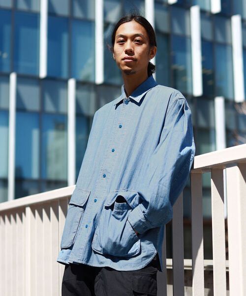 BEAMS（ビームス）の「BEAMS / バナナスリーブ シャツ（シャツ/ブラウス・メンズ・オリーブ/ブルー・SMALL/MEDIUM/LARGE/X-LARGE）」の6枚目の写真