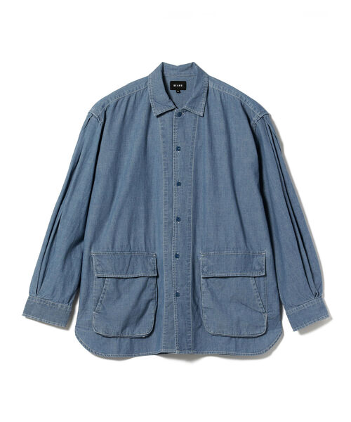 BEAMS（ビームス）の「BEAMS / バナナスリーブ シャツ（シャツ/ブラウス・メンズ・オリーブ/ブルー・SMALL/MEDIUM/LARGE/X-LARGE）」の9枚目の写真