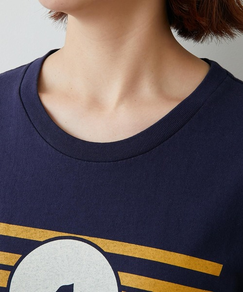 CALUX（キャラクス）の「【CALUX】プリントTシャツ/MOUNTAIN（Tシャツ/カットソー・レディース・ネイビー・FREE）」の14枚目の写真