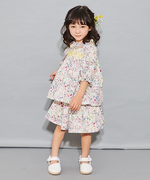 sense of wonder（センスオブワンダー）の「フェルダキュロットスカート【日本製】（その他パンツ・キッズ・ブラック/キナリ・110cm/100cm/120cm/130cm/80-90cm）」の2枚目の写真