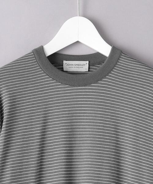 JOHN SMEDLEY(ジョンスメドレー) ボーダーニット ネイビー