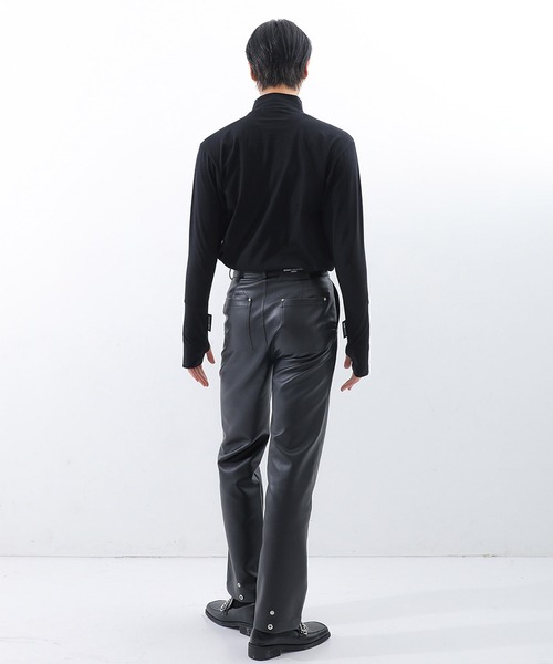 BASIC COTTON（ベーシックコットン）の「『BASIC COTTON/ベーシックコットン』アームウォーマーポーラ ロングスリーブカットソー（Tシャツ/カットソー・レディース・ホワイト/ブラック/A・FREE）」の11枚目の写真