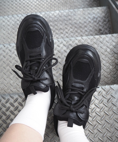 PUNYUS（プニュズ）の「プラットフォームスニーカー（スニーカー・レディース・ブラック・1/2/4/3）」の18枚目の写真