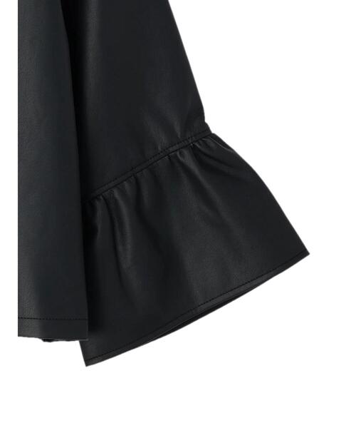 ELENCARE DUE（エレンカーレデュエ）の「・ELENCARE DUE 合皮ノーカラーブルゾン＊（ブルゾン・レディース・グレイッシュベージュ/ブラック・FREE）」の20枚目の写真