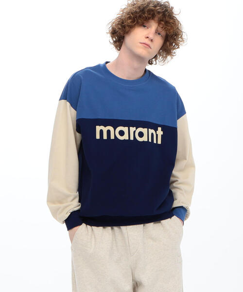 ISABEL MARANT(イザベルマラン)の「ISABEL MARANT AFTONE コットン ロゴスエットプルオーバー(スウェット・メンズ・ピンク系その他/ブルー系その他3・S/M)」の3枚目の写真