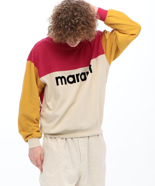 ISABEL MARANT(イザベルマラン)の「ISABEL MARANT AFTONE コットン ロゴスエットプルオーバー(スウェット・メンズ・ピンク系その他/ブルー系その他3・S/M)」の4枚目の写真