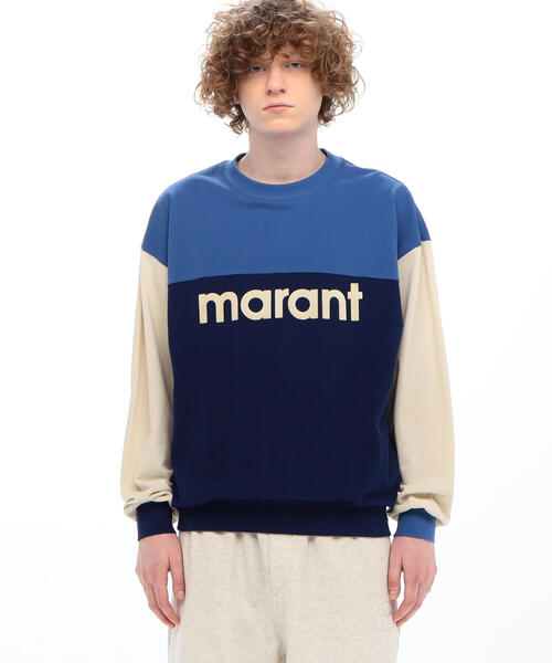 ISABEL MARANT(イザベルマラン)の「ISABEL MARANT AFTONE コットン ロゴスエットプルオーバー(スウェット・メンズ・ピンク系その他/ブルー系その他3・S/M)」の5枚目の写真