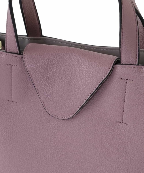 OFUON le MK(オフオンルエムケー)の「スマホショルダー付きスクエアーバッグ(トートバッグ・レディース・ライトピンク/ベージュ/ブラック・38)」の7枚目の写真