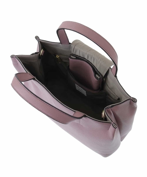 OFUON le MK(オフオンルエムケー)の「スマホショルダー付きスクエアーバッグ(トートバッグ・レディース・ライトピンク/ベージュ/ブラック・38)」の10枚目の写真