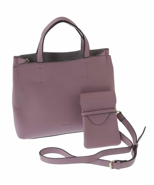 OFUON le MK(オフオンルエムケー)の「スマホショルダー付きスクエアーバッグ(トートバッグ・レディース・ライトピンク/ベージュ/ブラック・38)」の11枚目の写真