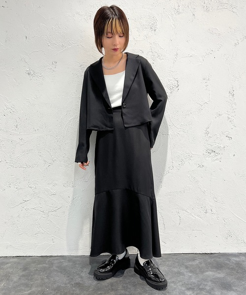 apres jour mignon(アプレジュールミニョン)の「マーメイドスカート【SETUP着用可能】【ZOZOTOWN限定アイテム】(スカート・レディース・ピンク系その他2/グレイッシュベージュ/ブラック/ブルー・MEDIUM/SMALL/X-LARGE)」の13枚目の写真