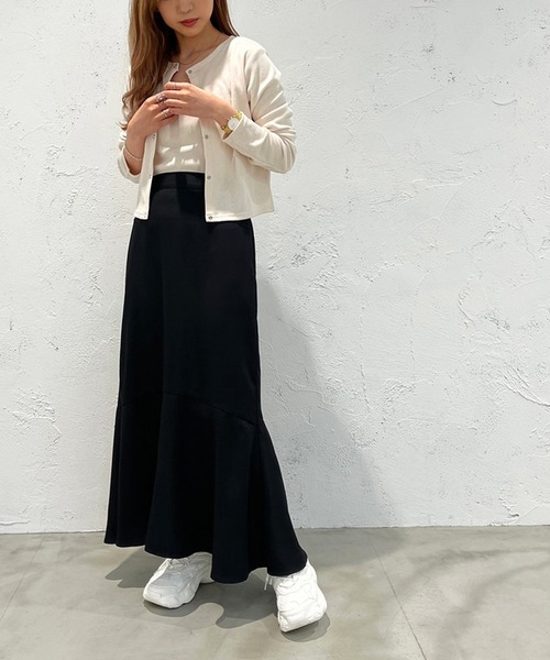 apres jour mignon(アプレジュールミニョン)の「マーメイドスカート【SETUP着用可能】【ZOZOTOWN限定アイテム】(スカート・レディース・ピンク系その他2/グレイッシュベージュ/ブラック/ブルー・MEDIUM/SMALL/X-LARGE)」の12枚目の写真