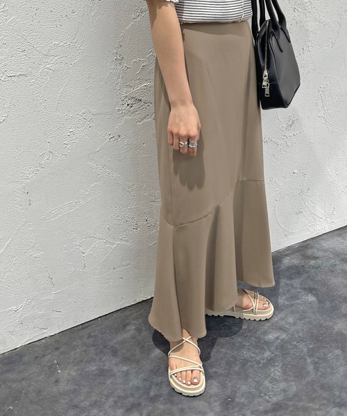 apres jour mignon(アプレジュールミニョン)の「マーメイドスカート【SETUP着用可能】【ZOZOTOWN限定アイテム】(スカート・レディース・ピンク系その他2/グレイッシュベージュ/ブラック/ブルー・MEDIUM/SMALL/X-LARGE)」の14枚目の写真