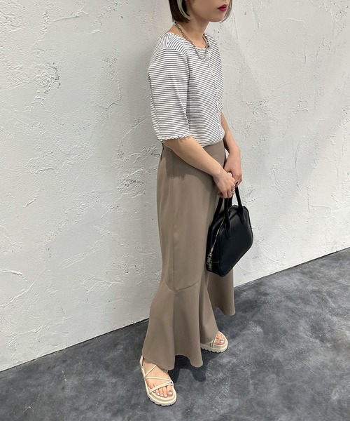 apres jour mignon(アプレジュールミニョン)の「マーメイドスカート【SETUP着用可能】【ZOZOTOWN限定アイテム】(スカート・レディース・ピンク系その他2/グレイッシュベージュ/ブラック/ブルー・MEDIUM/SMALL/X-LARGE)」の18枚目の写真