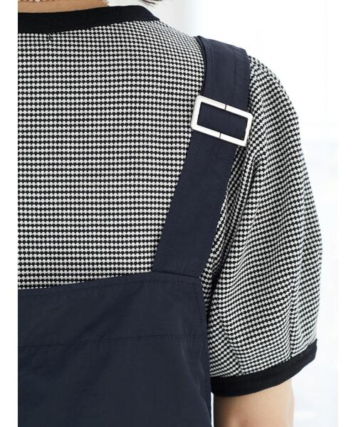 Green　Parks（グリーンパークス）の「裾ドロストサロペット（サロペット/オーバーオール・レディース・カーキ/ダークネイビー・FREE）」の10枚目の写真