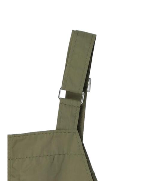 Green　Parks（グリーンパークス）の「裾ドロストサロペット（サロペット/オーバーオール・レディース・カーキ/ダークネイビー・FREE）」の19枚目の写真