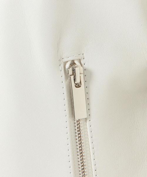 UNITED ARROWS（ユナイテッドアローズ）の「UAW レザー ライダース ジャケット（ライダースジャケット・レディース・ブラック/ホワイト・36/38）」の16枚目の写真