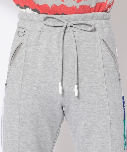 FranCisT_MOR.K.S.(フランシストモークス)の「FranCisT_MOR.K.S./フランシストモークス/DubDope 3D Emb. 2WAY PANT/ライン刺繍パンツ(スウェットパンツ・メンズ・ブラック/グレー・2/4/3)」の14枚目の写真