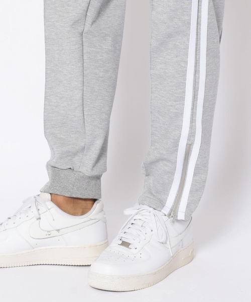 FranCisT_MOR.K.S.(フランシストモークス)の「FranCisT_MOR.K.S./フランシストモークス/DubDope 3D Emb. 2WAY PANT/ライン刺繍パンツ(スウェットパンツ・メンズ・ブラック/グレー・2/4/3)」の18枚目の写真