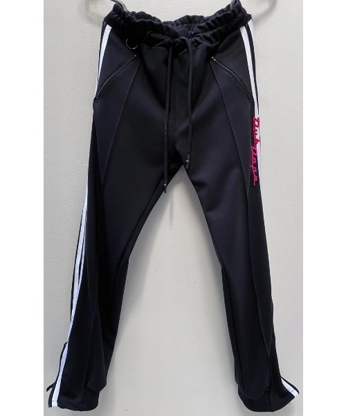 FranCisT_MOR.K.S.(フランシストモークス)の「FranCisT_MOR.K.S./フランシストモークス/DubDope 3D Emb. 2WAY PANT/ライン刺繍パンツ(スウェットパンツ・メンズ・ブラック/グレー・2/4/3)」の7枚目の写真