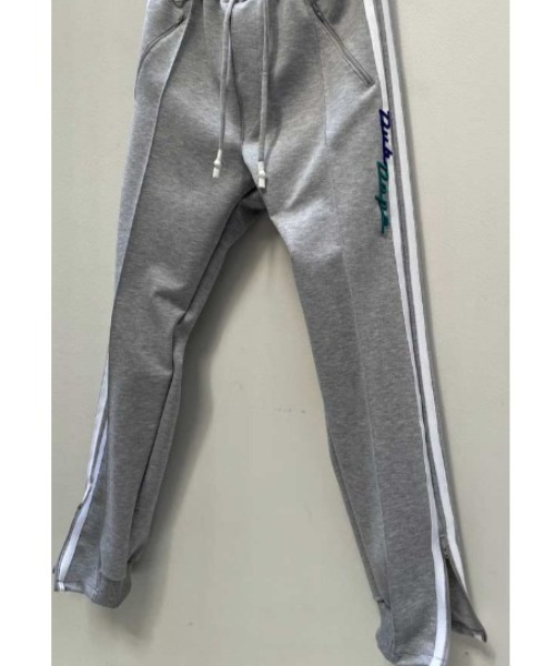 FranCisT_MOR.K.S.(フランシストモークス)の「FranCisT_MOR.K.S./フランシストモークス/DubDope 3D Emb. 2WAY PANT/ライン刺繍パンツ(スウェットパンツ・メンズ・ブラック/グレー・2/4/3)」の9枚目の写真